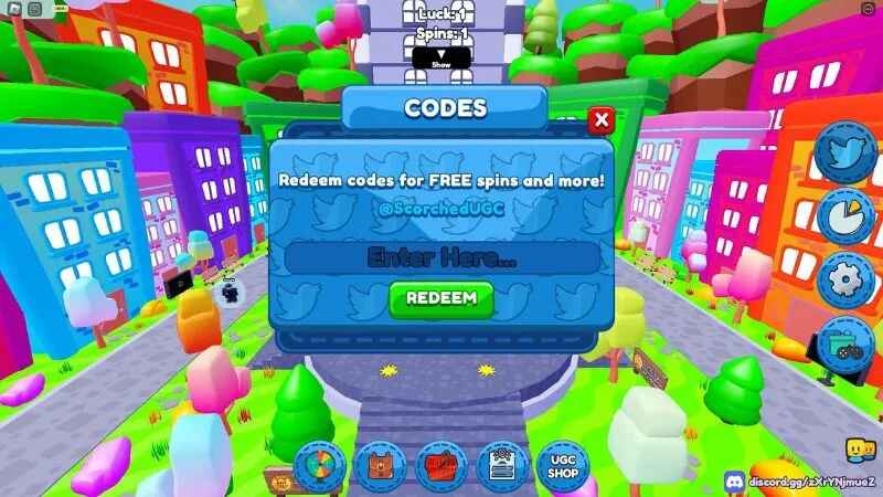 code Spin for free UGC hình 3