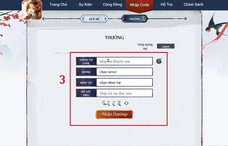 Code Thiên Nhai Minh Nguyệt Đao ảnh 5