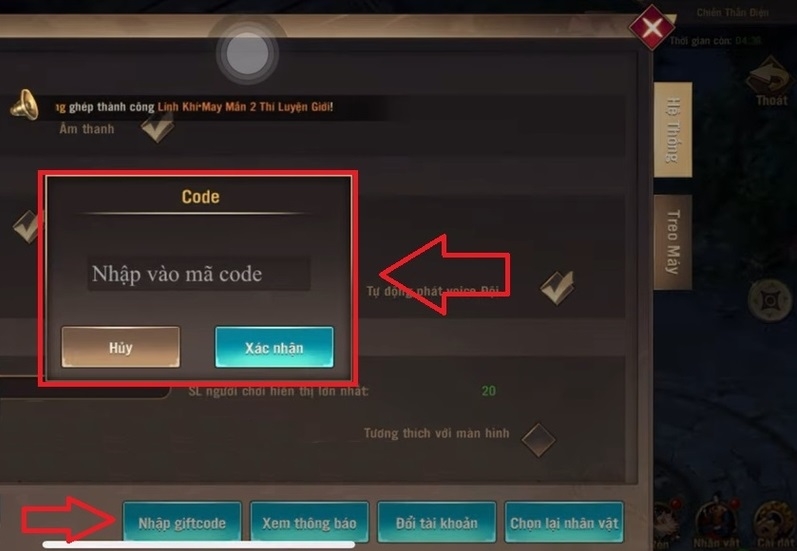 code trận chiến thiên mệnh 10