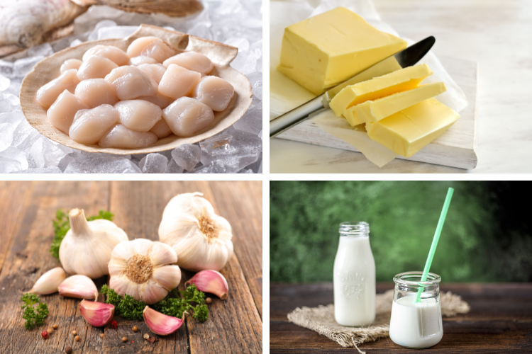 Cồi sò điệp sốt bơ tỏi hình 2