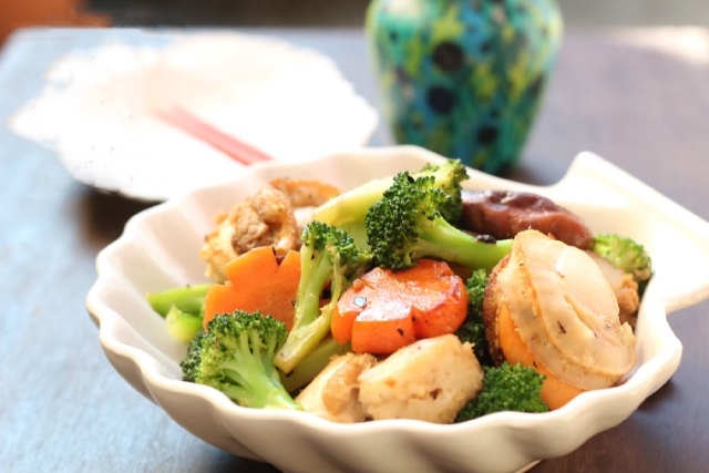 cồi sò điệp xào 1