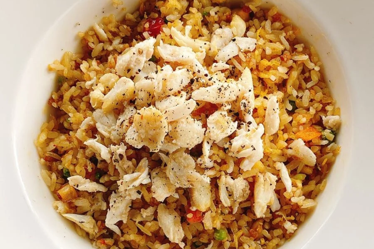 cơm chiên cua gạo lứt hình 7