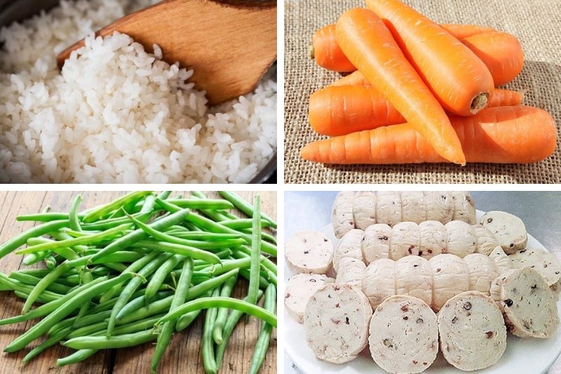Cơm chiên Dương Châu chay ảnh 1