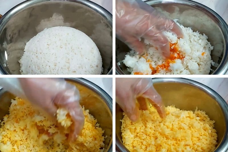 Cơm chiên Dương Châu chay ảnh 2