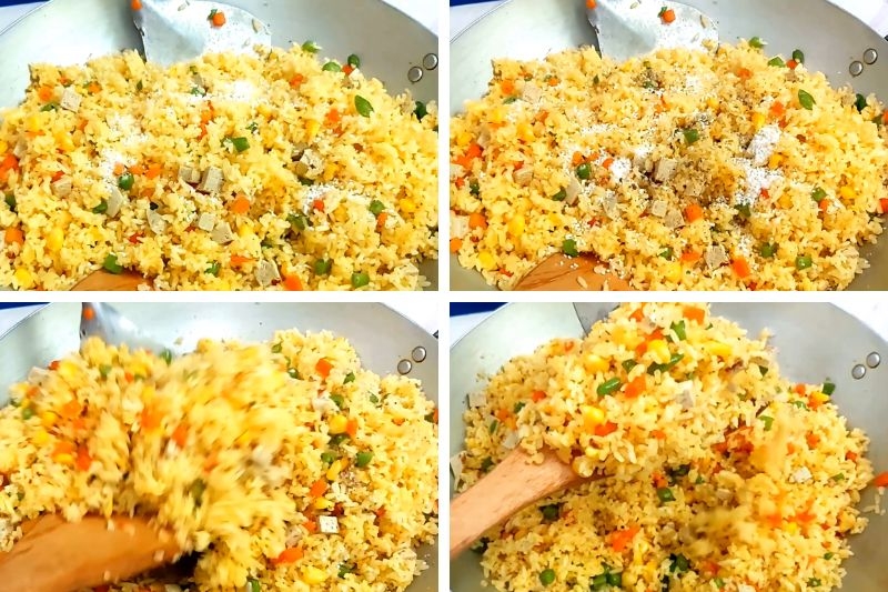 Cơm chiên Dương Châu chay ảnh 6