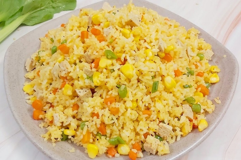 Cơm chiên Dương Châu chay ảnh 7