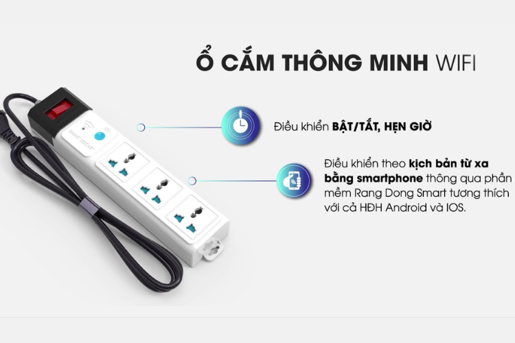 Công dụng của ổ cắm Wifi hẹn giờ 3
