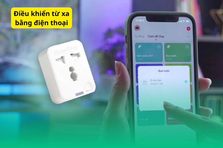 Công dụng của ổ cắm Wifi hẹn giờ 2