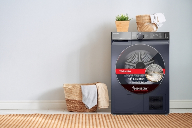 Công nghệ heat pump máy sấy quần áo Toshiba Inverter 10 Kg TD-BK110GHV(MK)
