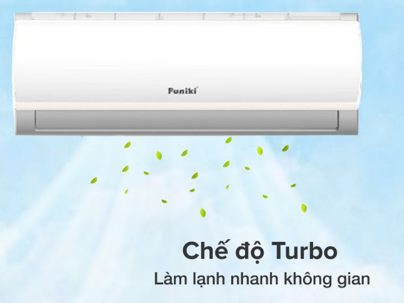 Chế độ Turbo làm lạnh nhanh của máy lạnh Funiki