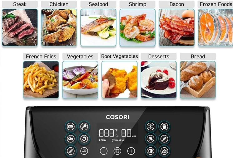 công nghệ nồi chiên không dầu Cosori 3