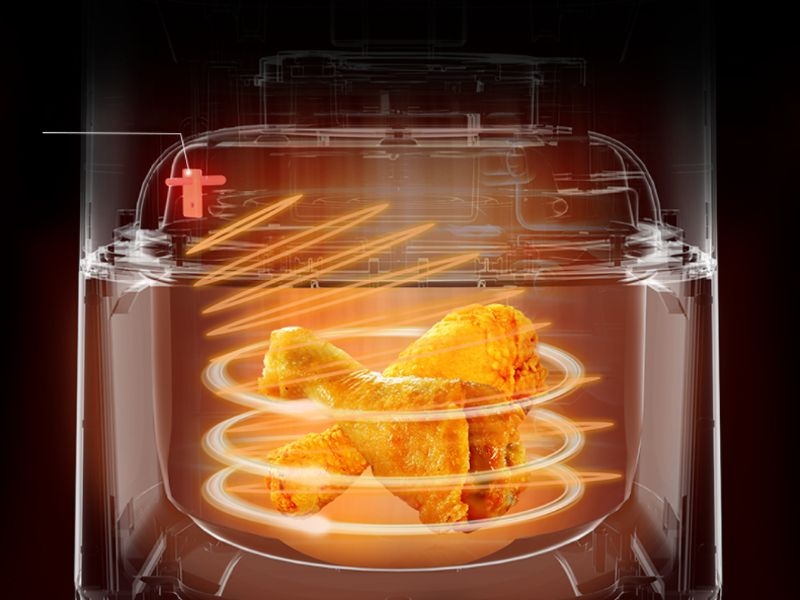 Nồi chiên không dầu Kalite sử dụng công nghệ luồng nhiệt 3D