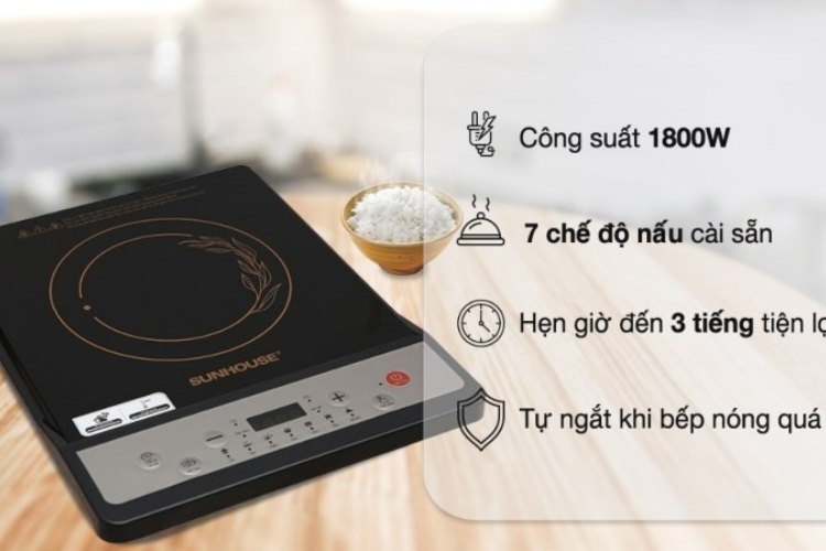 c&ocirc;ng suất bếp từ 2