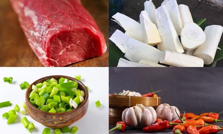 Củ hủ dừa xào thịt bò (Hình 1)