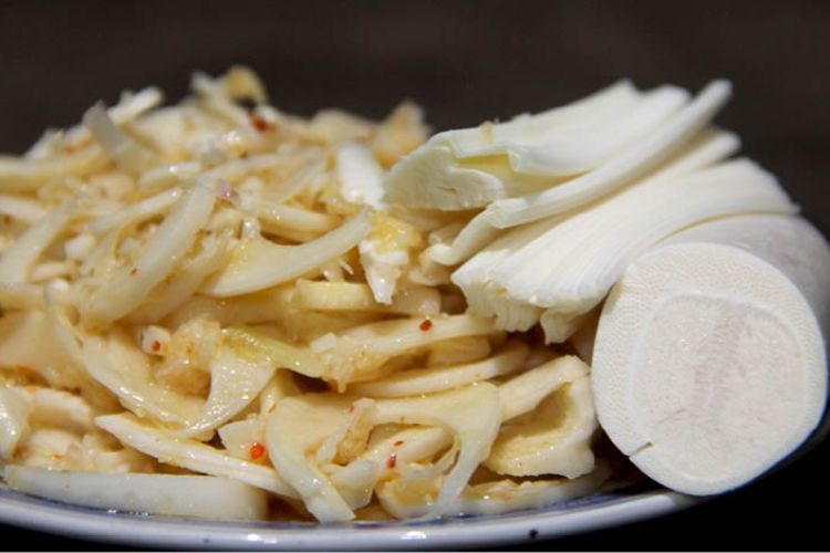 củ hũ dừa xào tỏi