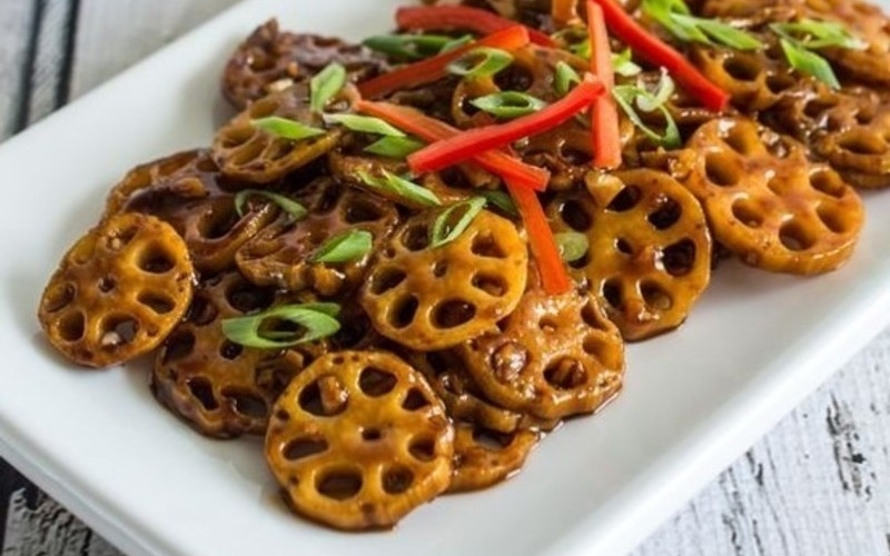 củ sen xào 5