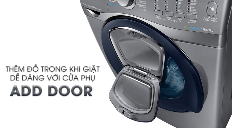 Cửa phụ Add Door trên máy giặt Samsung 4