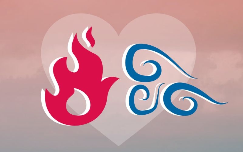 Cung Lửa hợp với cung Khí