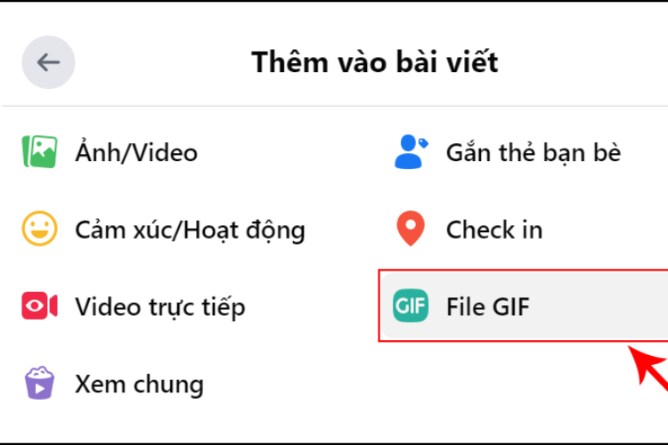 Đăng ảnh GIF lên Facebook hình 2
