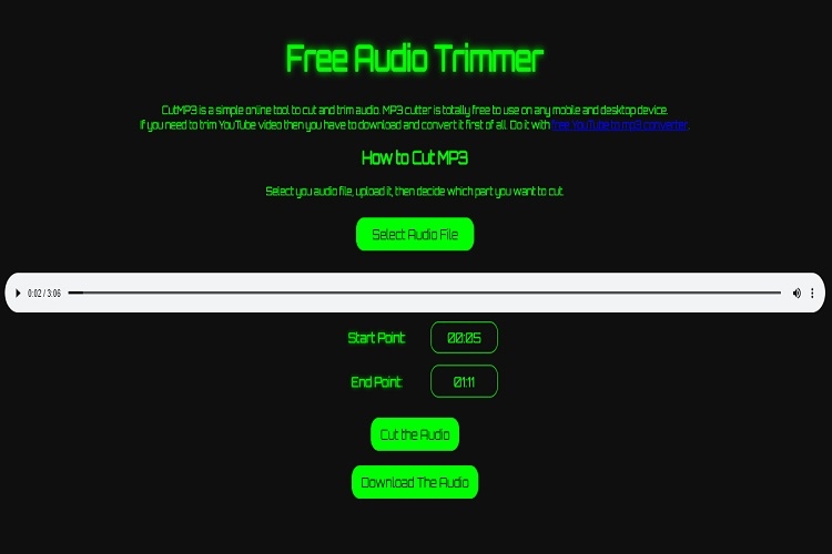 Cut MP3 Files Online 1