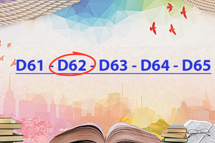 D62 gồm những môn nào? Ngành nào 6