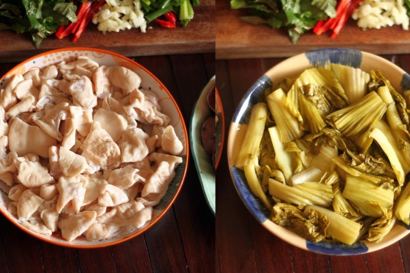 dạ dày xào dưa 2