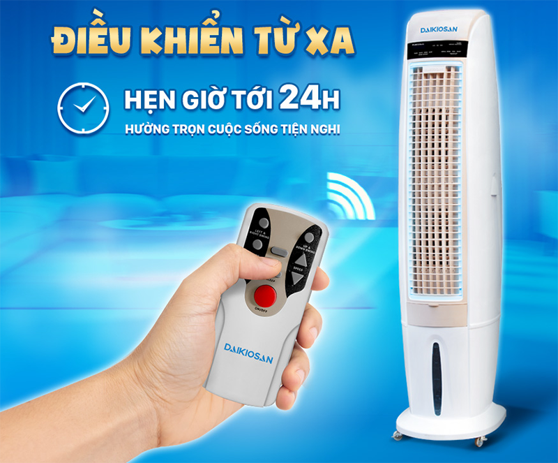 Quạt điều hòa Daikiosan DM106 điều khiển từ xa dễ dàng