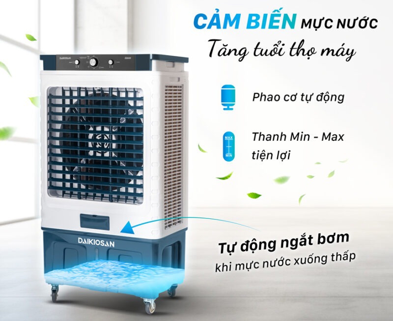 Quạt điều hòa Daikiosan DM212 sử dụng cảm biến mực nước thông minh