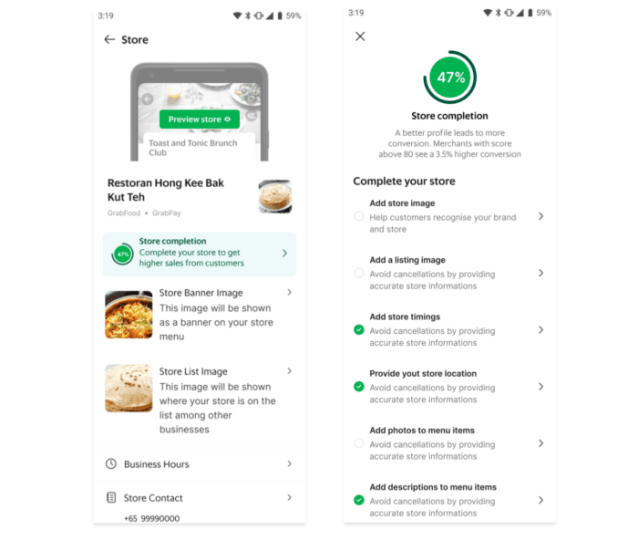 Truy cập ứng dụng Grab Merchant