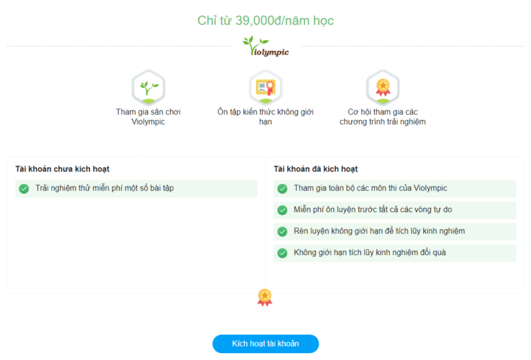 đăng ký tài khoản cuộc thi Violympic - Hình 1