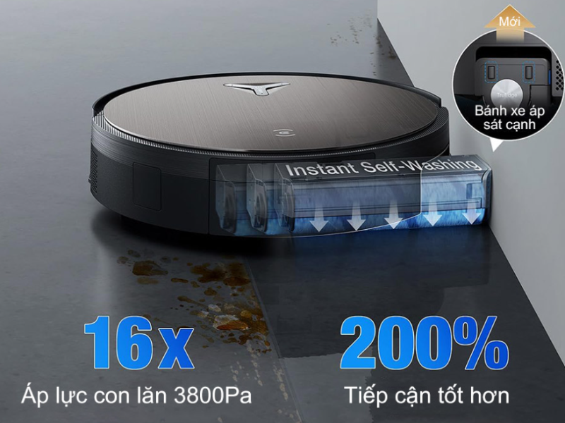 Công nghệ OZMO ROLLER 2.0 tối ưu khả năng xử lý vết bẩn