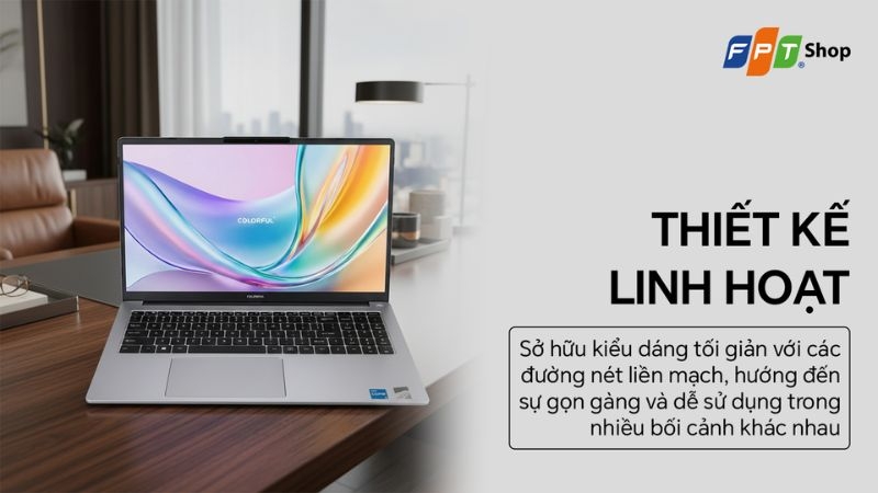 Đánh giá laptop Colorful Rimbook L1 i5-12450H về thiết kế