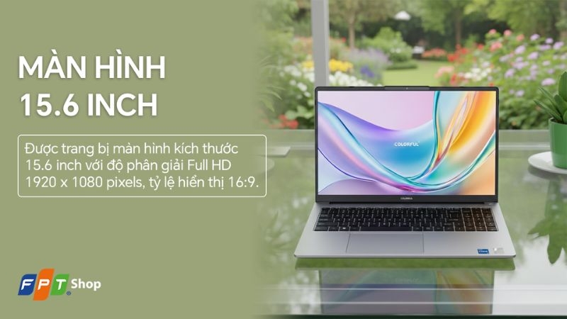Đánh giá laptop Colorful Rimbook L1 i5-12450H về màn hình