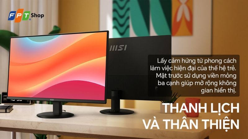 Đánh giá màn hình MSI Pro MP272LKL 27 inch về thiết kế