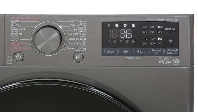 đánh giá máy giặt LG 10 kg FV1410S4M1 - hình 8