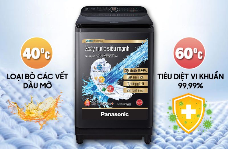 đánh giá máy giặt panasonic inverter 9 kg - hình 4