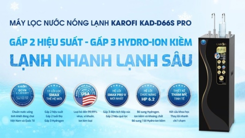 đ&aacute;nh gi&aacute; m&aacute;y lọc nước Karofi D66S Pro 4
