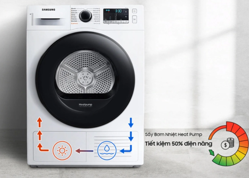 Đánh giá máy sấy Samsung DV90TA240AE/SV - hình 3
