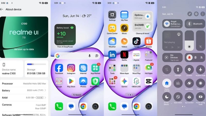 Đánh giá realme C100 về hiệu năng