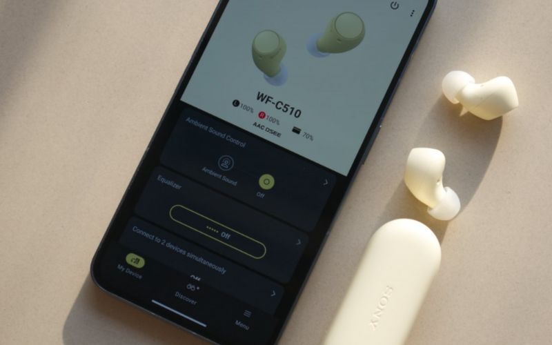 Đánh giá tai nghe Sony C510 về ứng dụng đồng hành