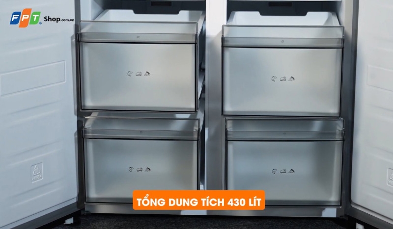 Đánh giá tủ lạnh Dreame 430 lít DRC430WGB3VN - hình 4