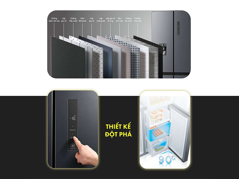 Đánh giá tủ lạnh RF605WI (hình 3)