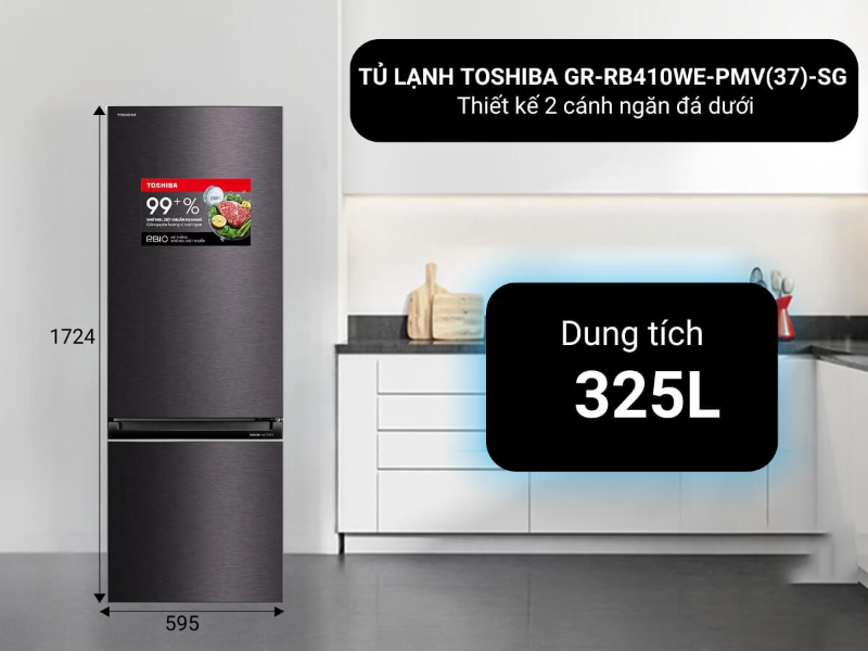 Đánh giá tủ lạnh Toshiba Inverter 325 lít - hình 3