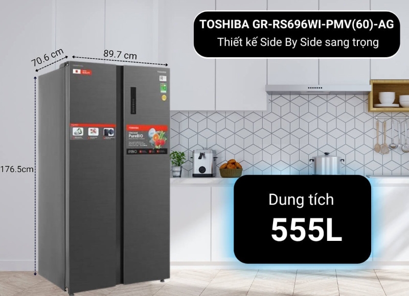 Đánh giá tủ lạnh Toshiba Inverter 555 lít - hình 3