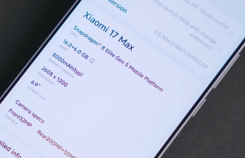 Đánh giá Xiaomi 17 Max - hình 5