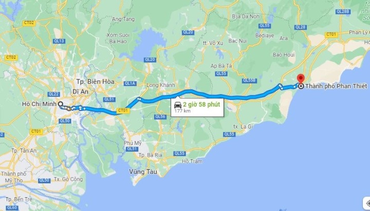 Di chuyển đến đảo Phú Quý từ Hồ Chí Minh