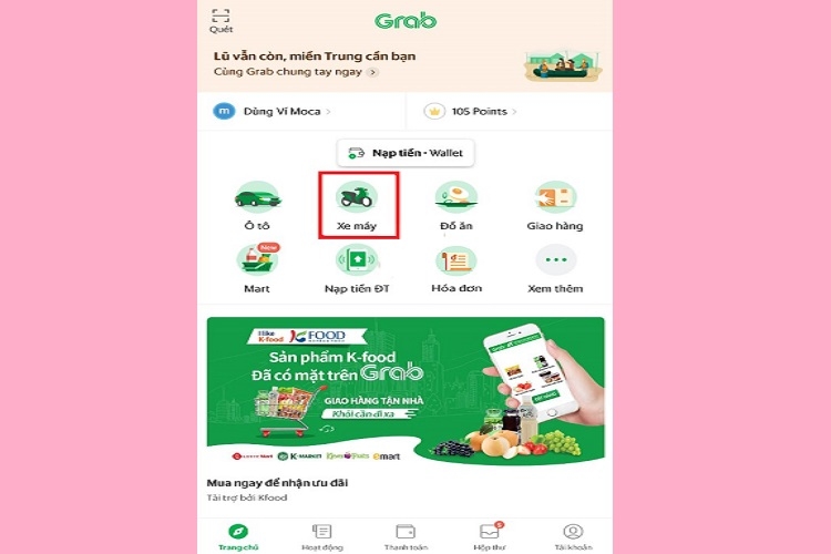Đặt Grab bằng máy tính (Hình 10)