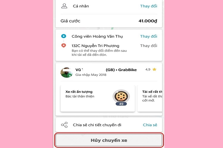 Đặt Grab bằng máy tính (Hình 13)
