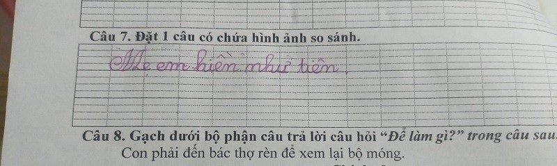 đặt câu có hình ảnh so sánh 2
