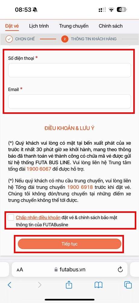 Cách đặt vé xe Phương Trang online ảnh 3